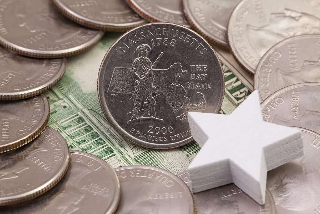 Il quarto di dollaro degli Stati Uniti del Massachusetts è un simbolo di stato e orgoglio nazionale