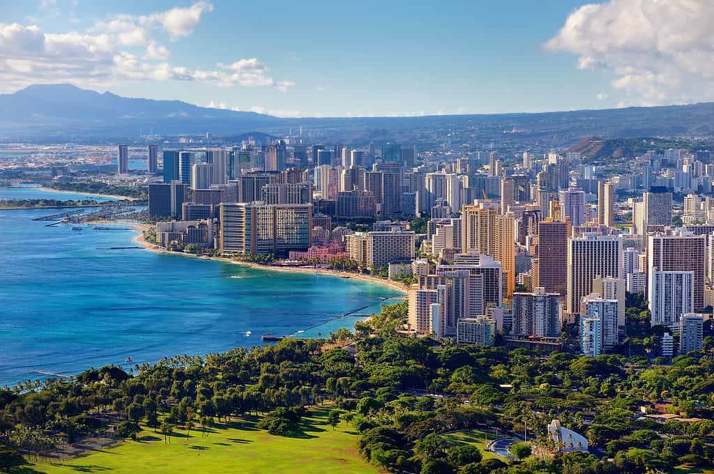 La città di Honolulu, Oahu, Hawaii ha una ricca storia
