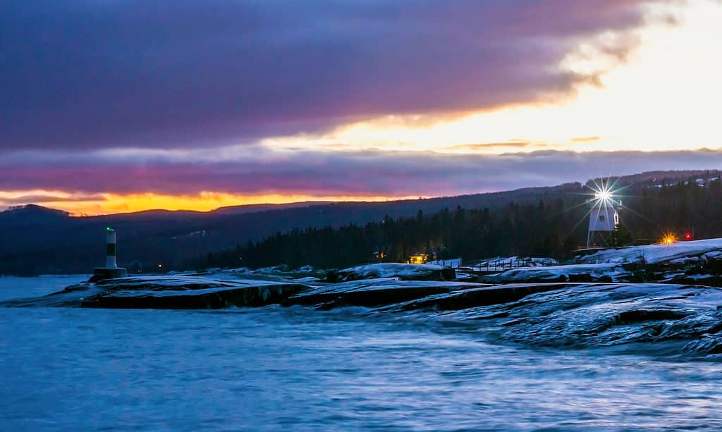 Faro del Grand Marais sul Lago Superiore