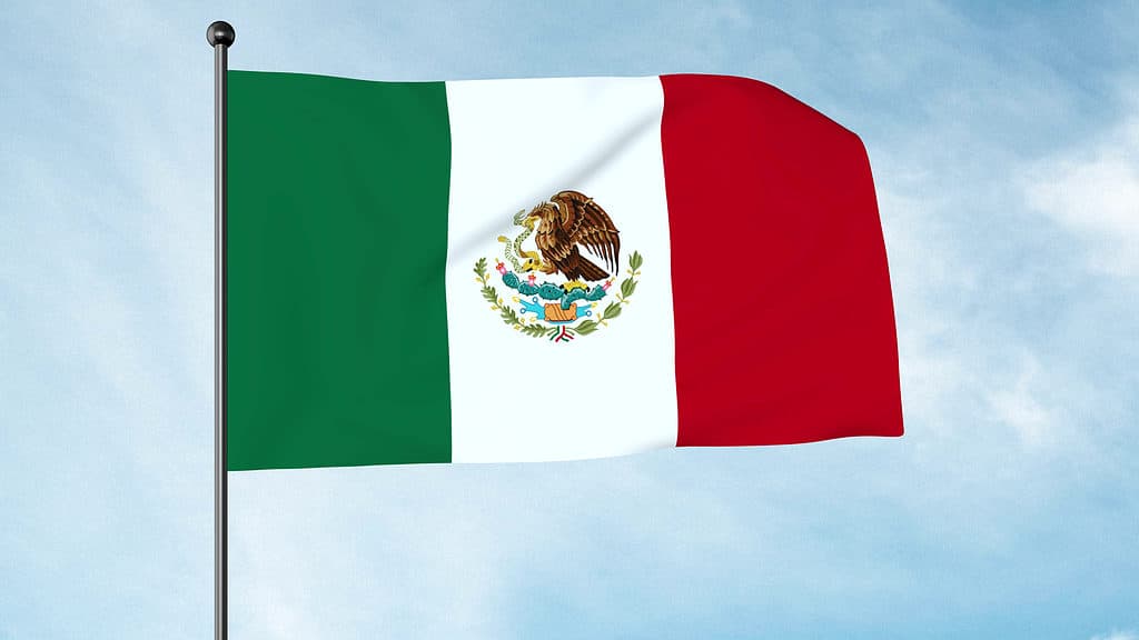 La bandiera del Messico