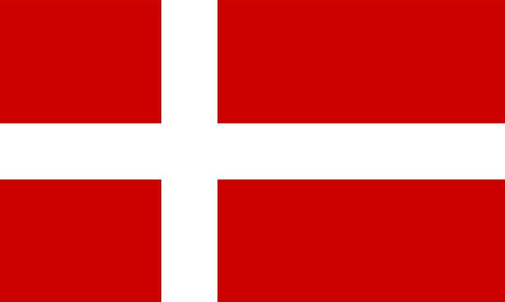 La bandiera della Danimarca