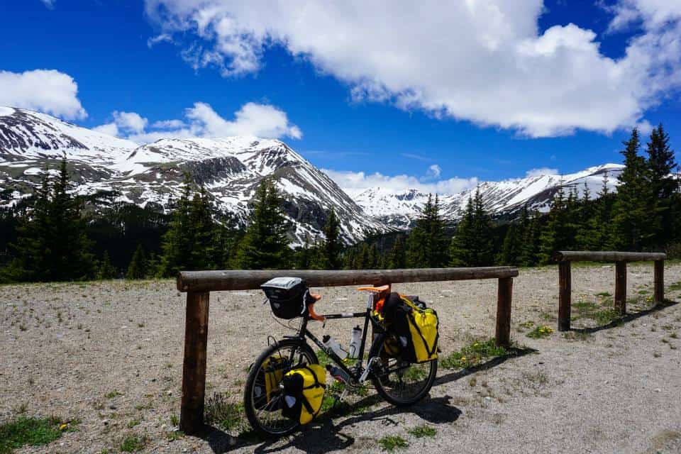 Vicino al punto più alto del percorso: Hoosier Pass in Colorado