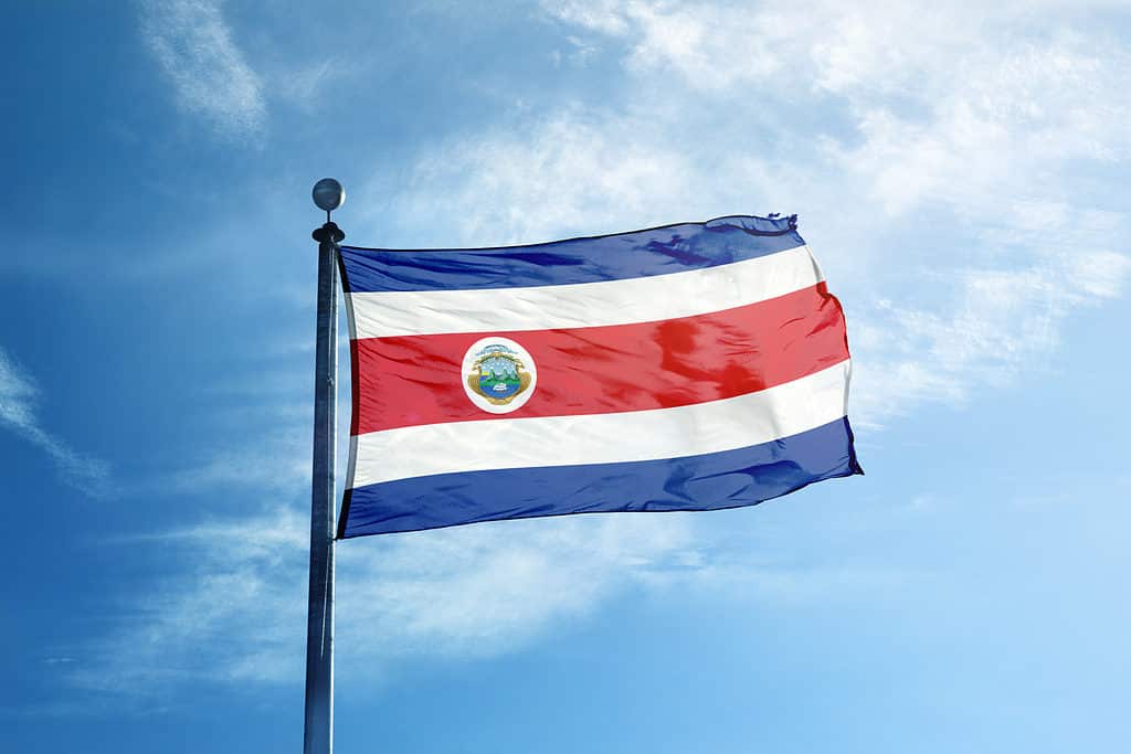 bandiera della costa rica