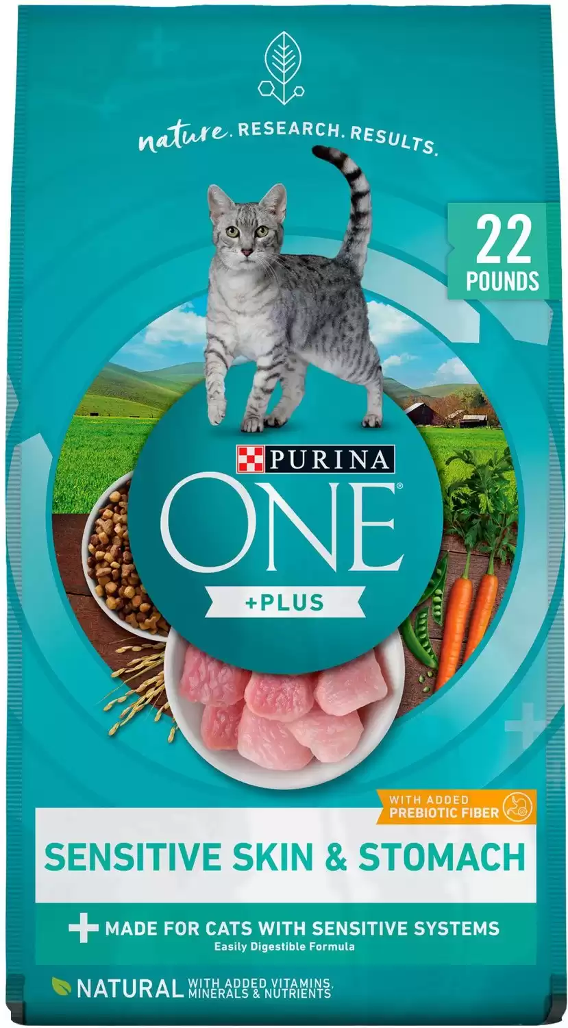 Cibo secco per gatti Purina ONE per pelli sensibili e stomaco