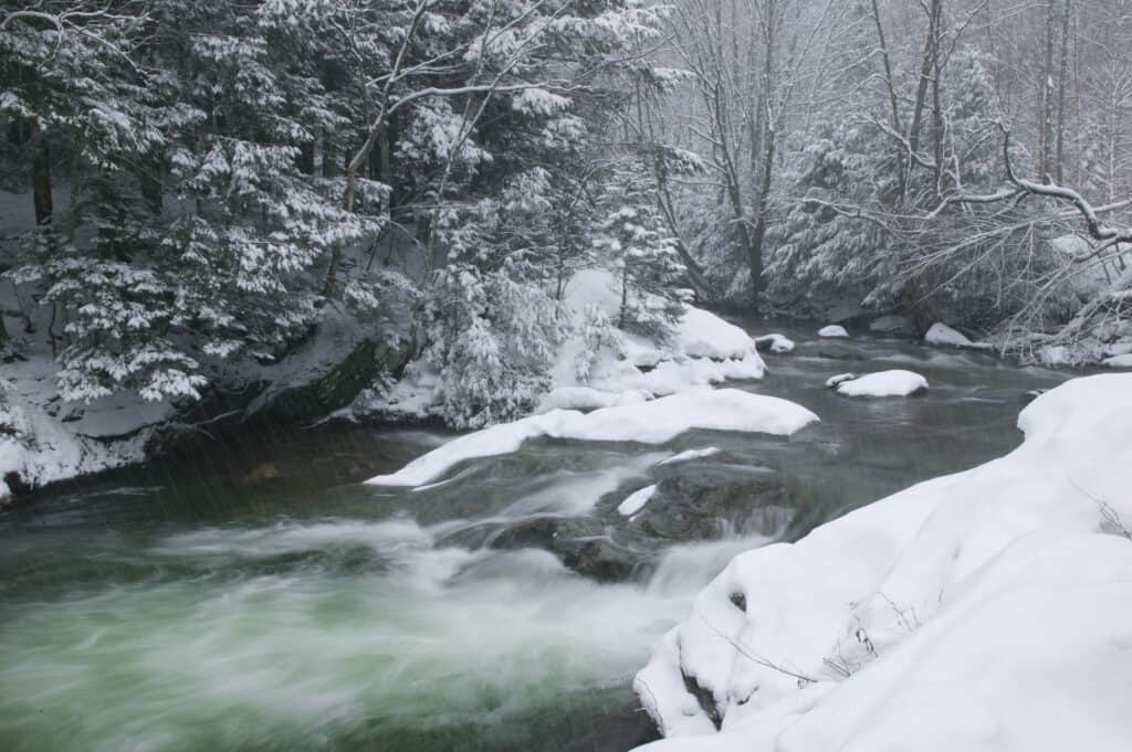 Neve a Stowe, Vermont
