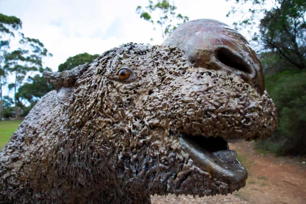 Replica del diprotodonte