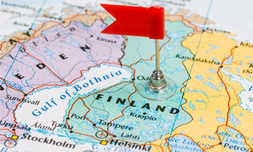 Mappa della Finlandia