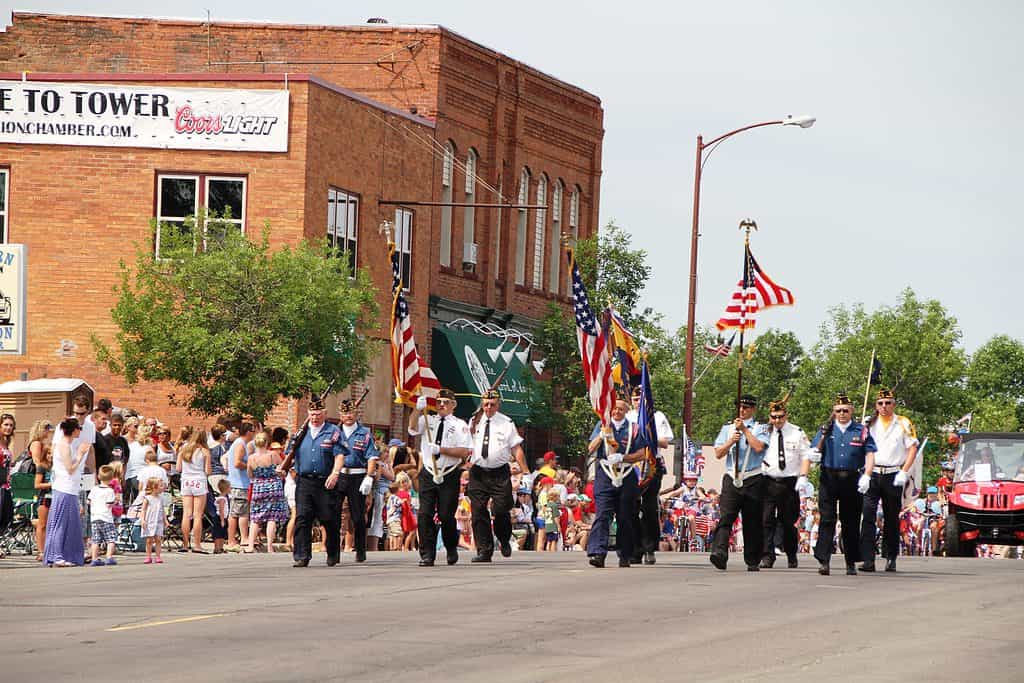 Tower, Minnesota, durante la celebrazione del 4 luglio