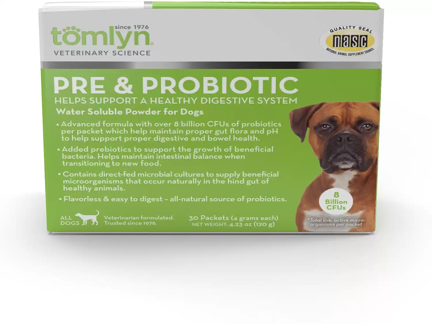 Integratore digestivo in polvere pre e probiotico Tomlyn