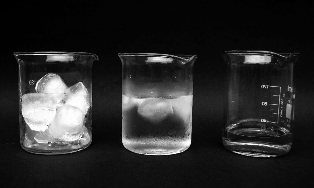 vapore di ghiaccio d'acqua