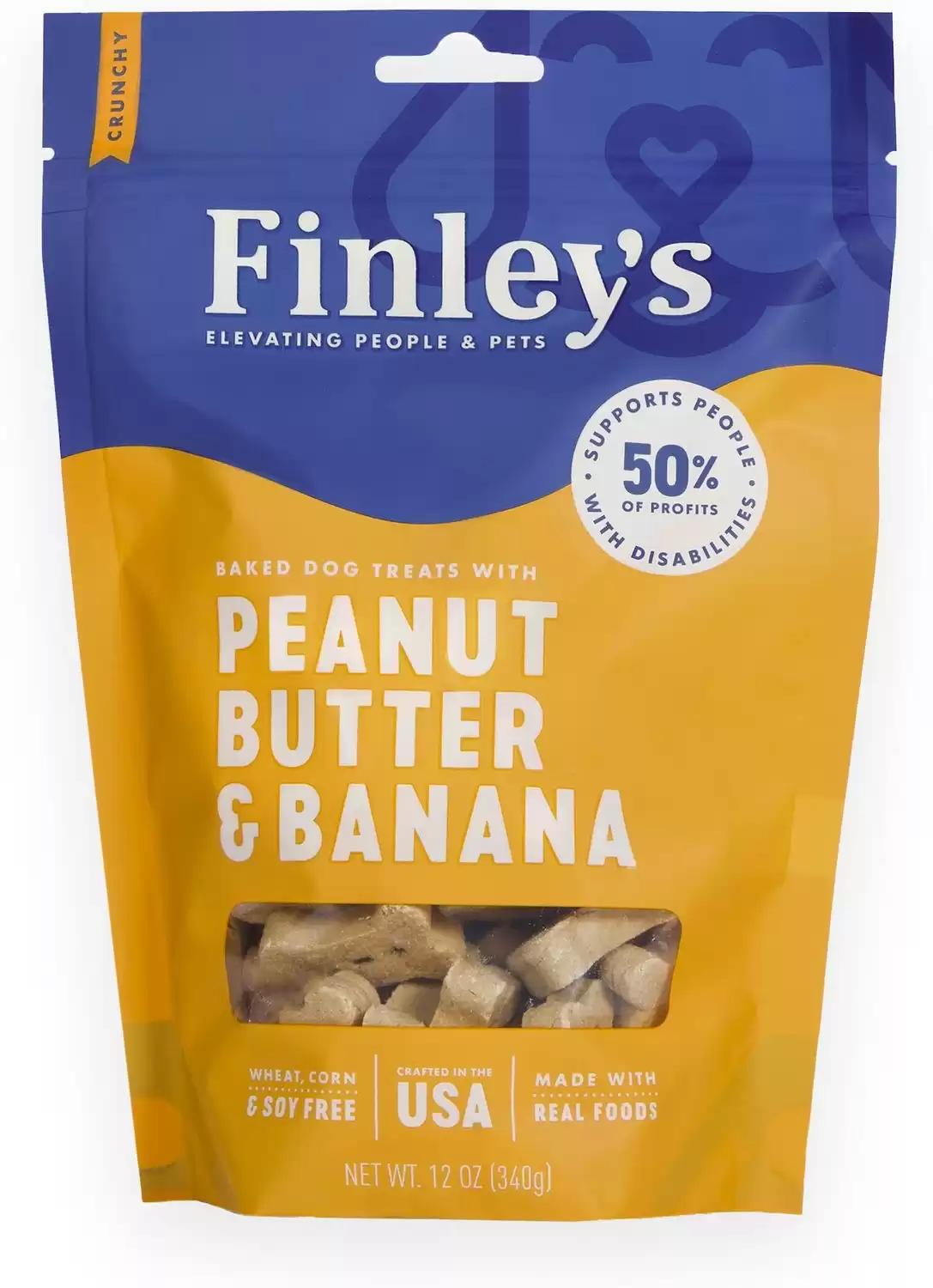 Burro di arachidi e banana senza grano Finley's Barkery