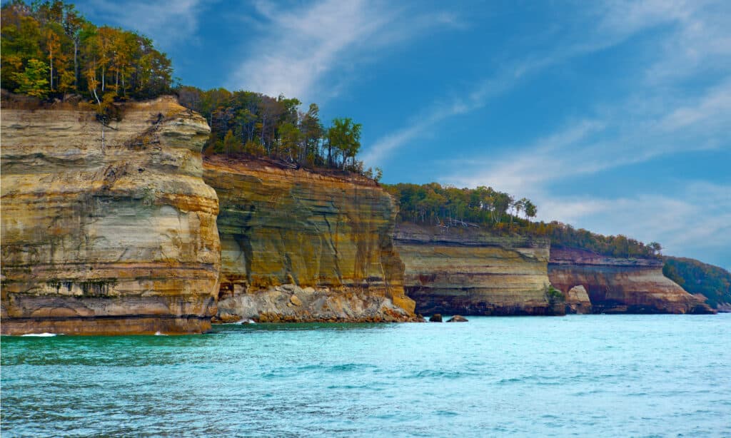 Nella foto Rocks National Lakeshore