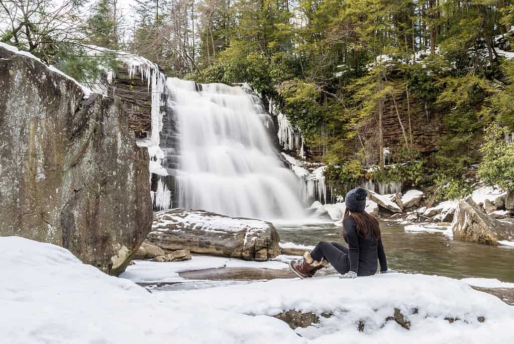 Muddy Creek Falls a Oakland, nel Maryland - Il posto più nevoso del Maryland