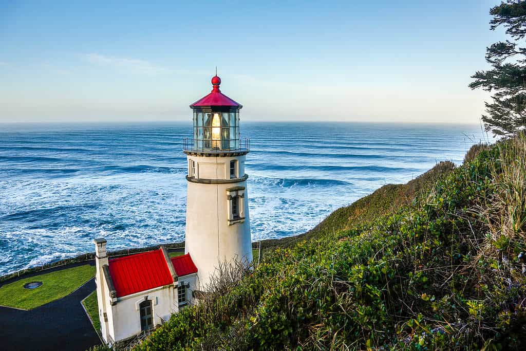 Heceta Head Lighthouse vicino a Firenze, Oregon.