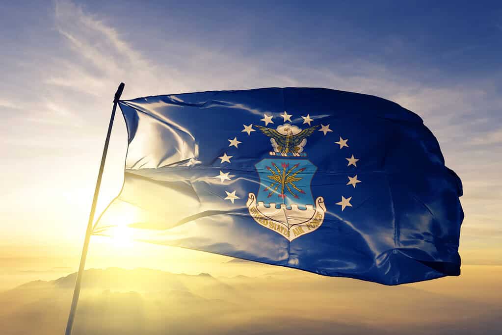 La bandiera dell'aeronautica degli Stati Uniti