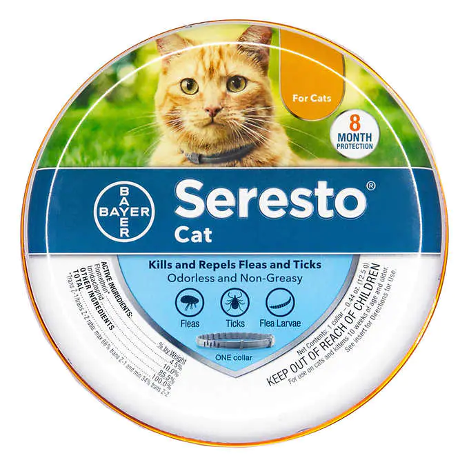 Seresto Cat Flea and Tick Prevenzione di 8 mesi