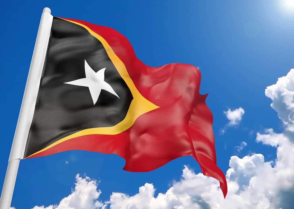 La bandiera di Timor Est
