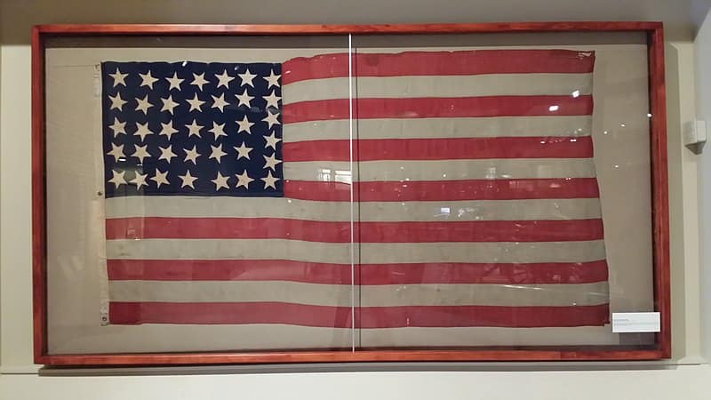 Incorniciato 36_Star_American_Flag