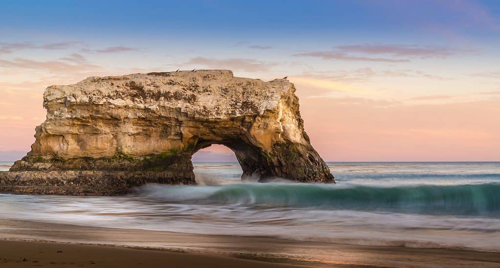 Spiaggia dello stato dei ponti naturali