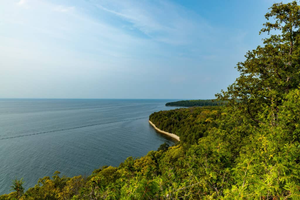 Vista sul lago Michigan