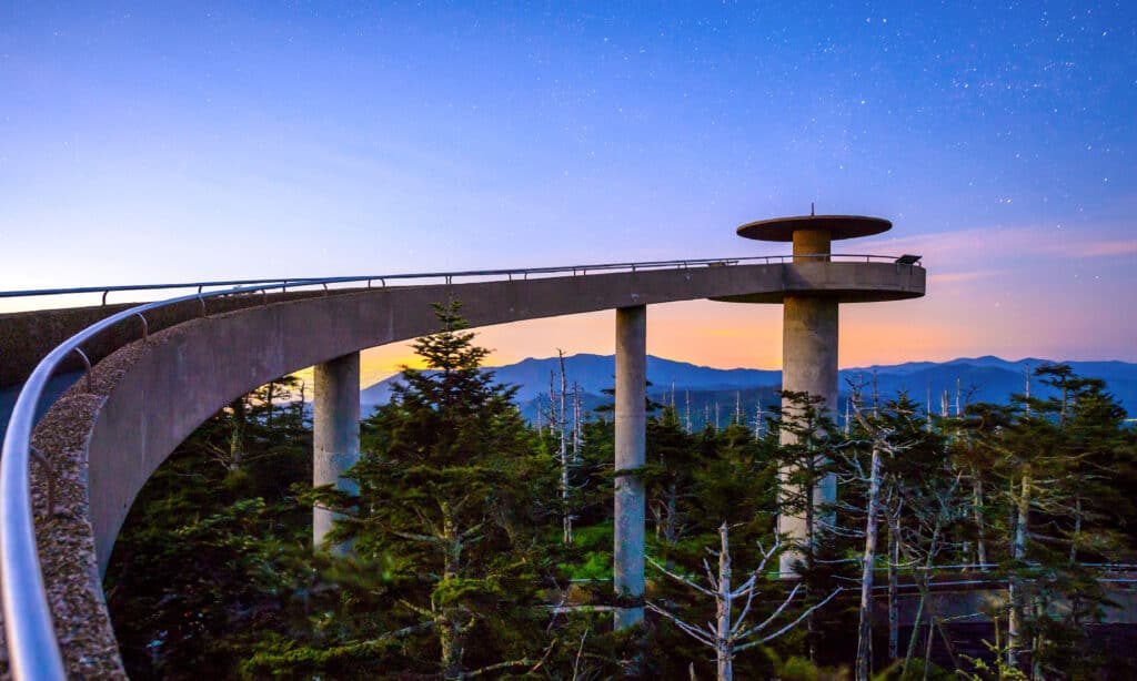Clingman's Dome, Parco Nazionale delle Grandi Montagne Fumose, Great Smoky Mountains, Tennessee, Gatlinburg