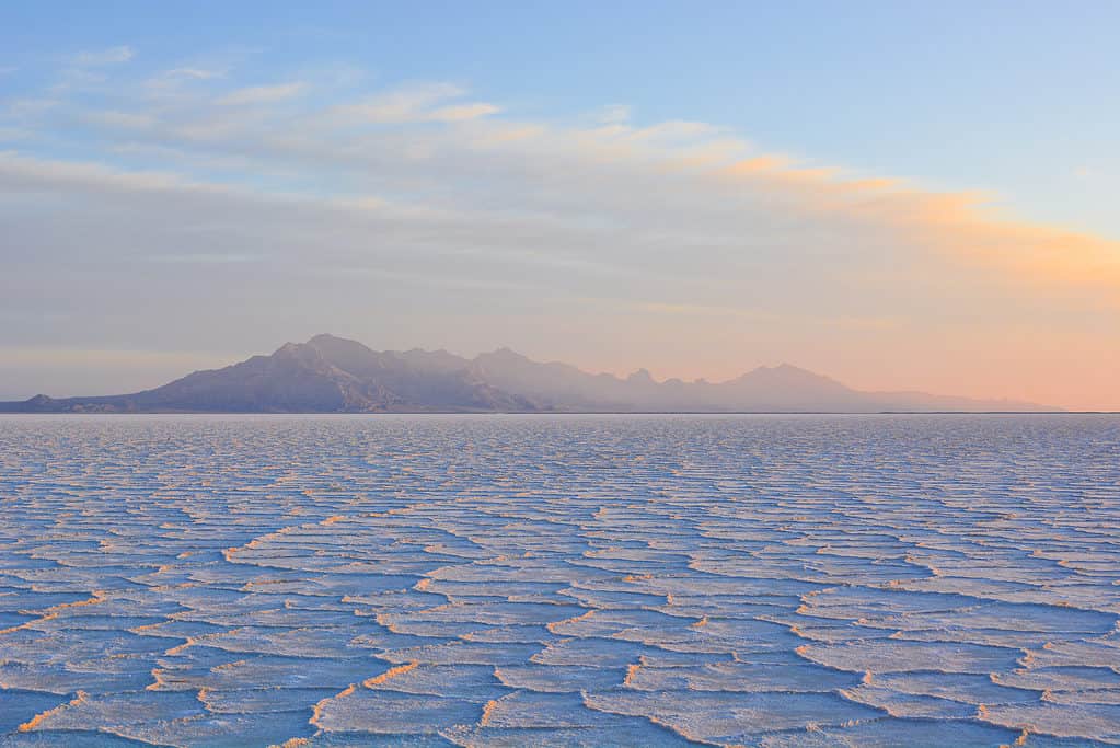 Alba alle saline di Bonneville