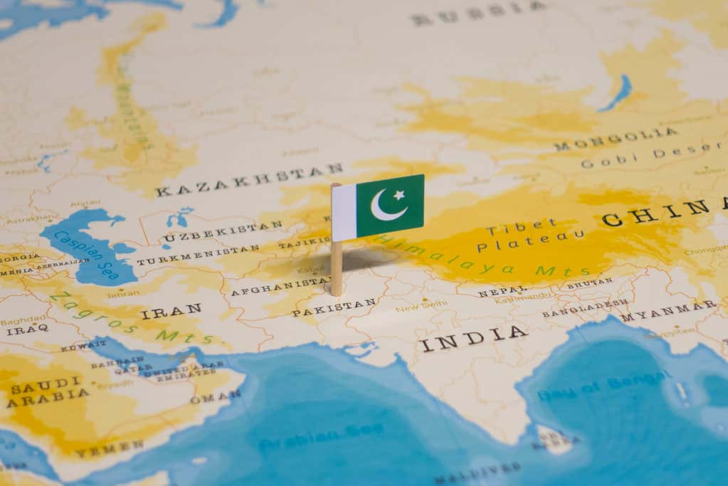 Mappa del Pakistan