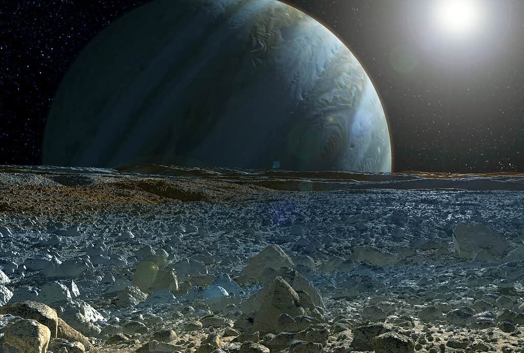 Vista di Giove da Europa