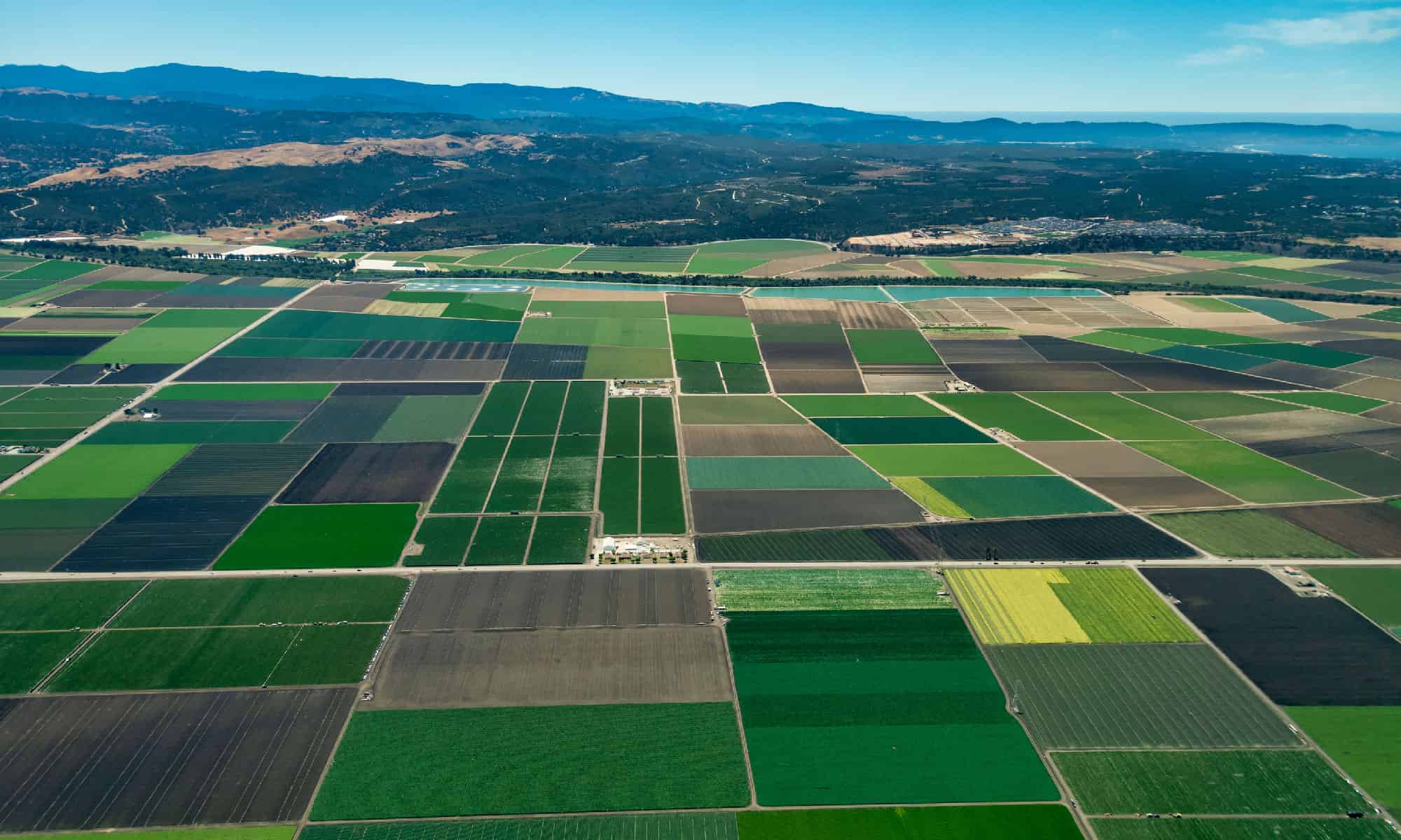 Un paesaggio agricolo nelle zone rurali del Massachusetts.