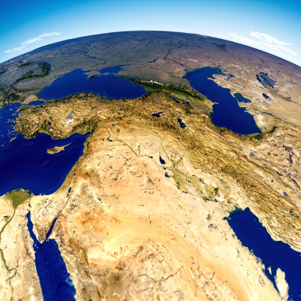 Mappa della penisola arabica