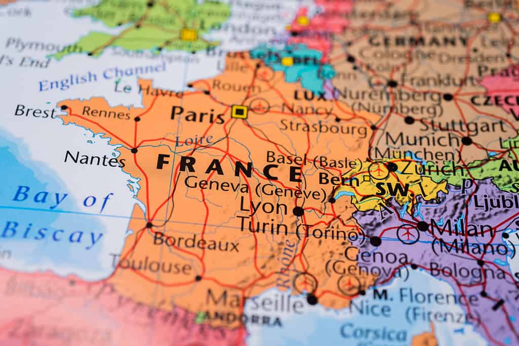 Mappa della Francia