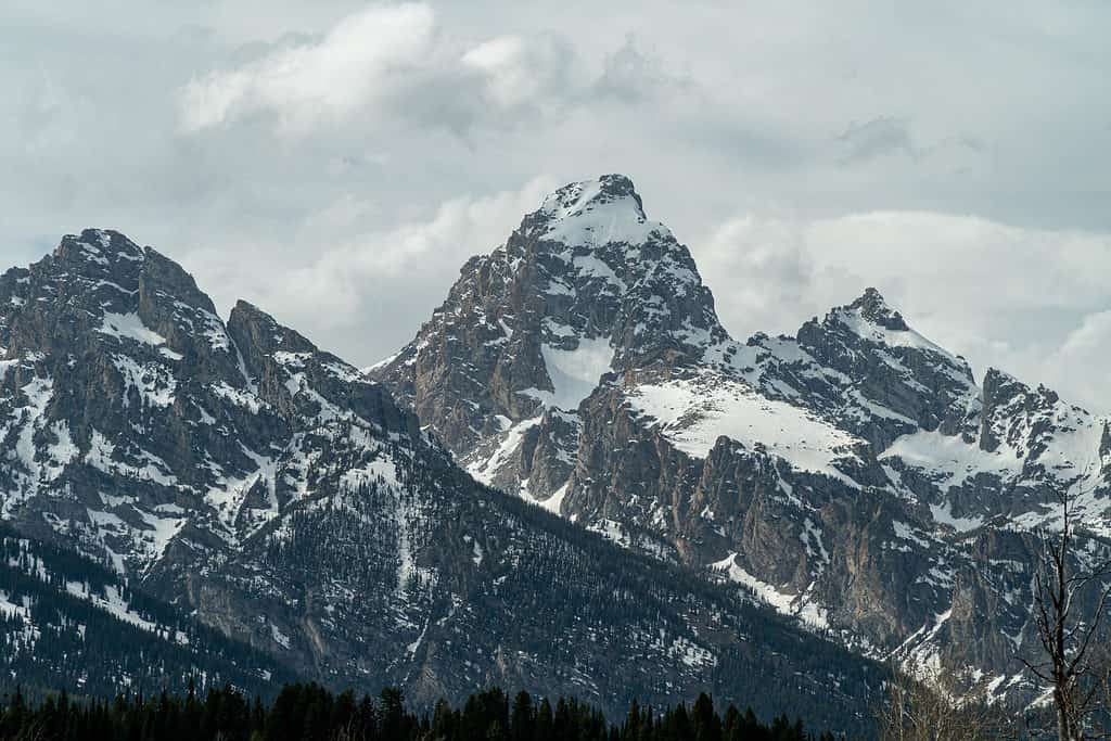 Grand Tetons coperto di neve