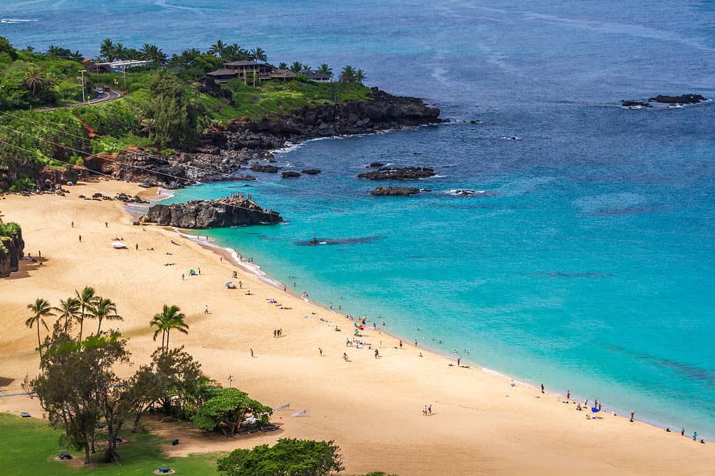 Spiaggia della baia di Waimea