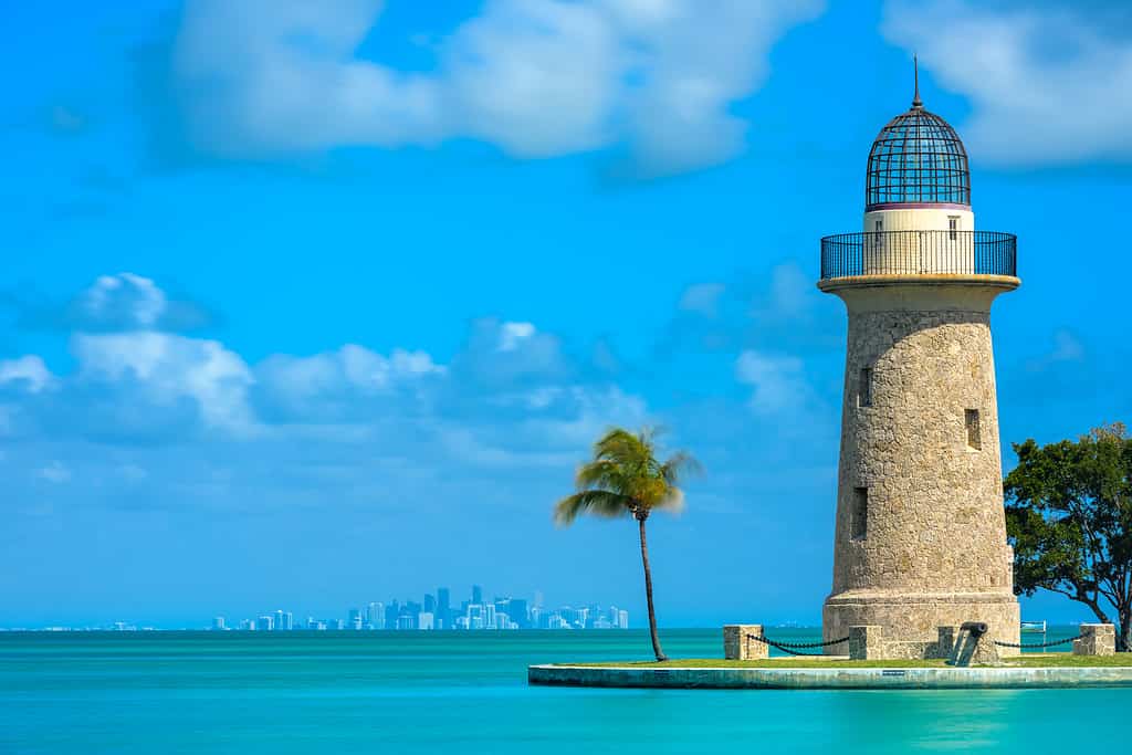 Faro di Boca Chita a Biscayne Park, Florida