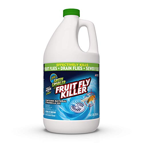 Green Gobbler Fruit Fly Goodbye Gel Drain Treatment |  Scarico Fly Killer |  Assassino della mosca della frutta |  Scarico Mosche Trattamento |  Trattamento dei moscerini della frutta |  Elimina mosche e moscerini della frutta (1 gallone)