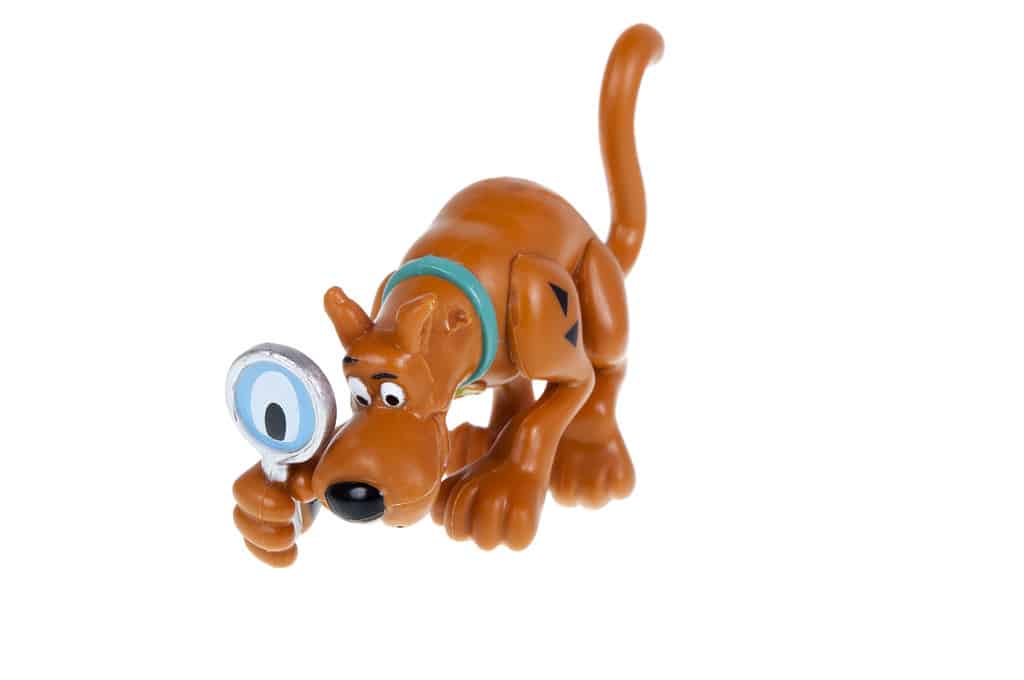 Adelaide, Australia - 28 settembre 2015: A Studio Shot di un Scooby Doo Lego Minifigure della serie animata Scooby Doo.  Questa figura fa parte di una serie di kit Lego rilasciati nel 2015, i lego sono molto apprezzati dai bambini e dai collezionisti di tutto il mondo.