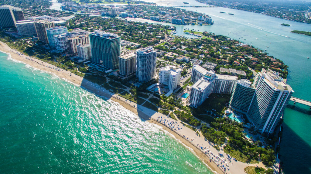 South Beach, Miami Beach.  Florida.  Parco del trasporto.