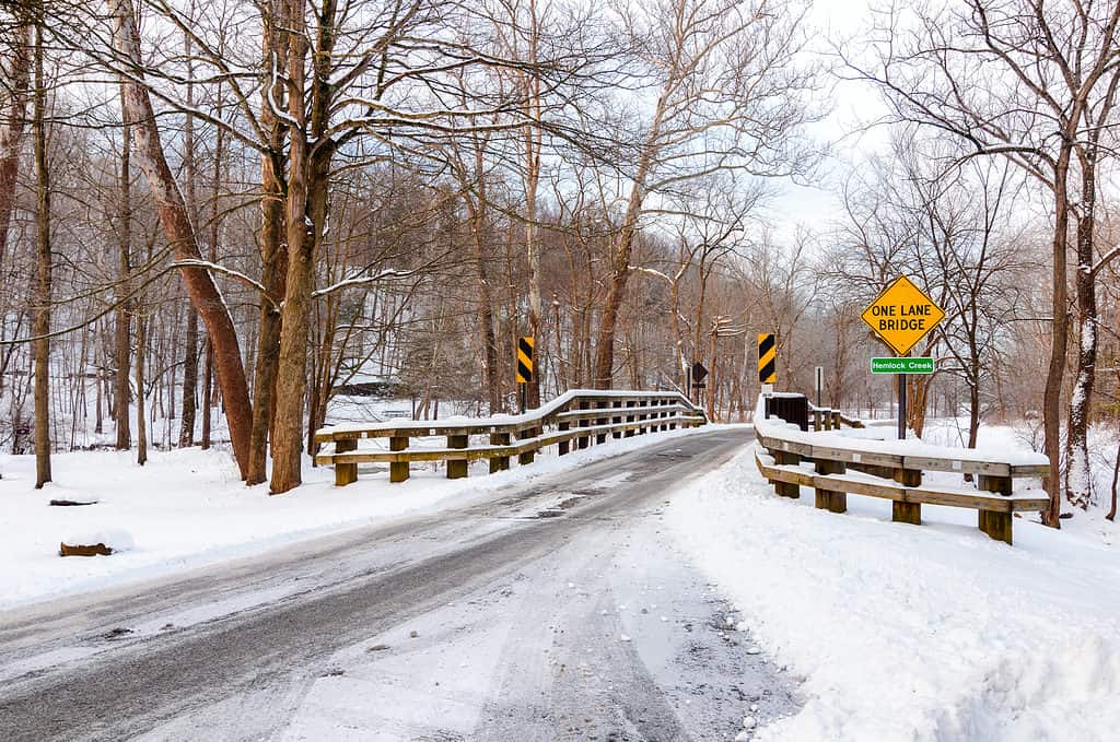 Parco innevato in Ohio
