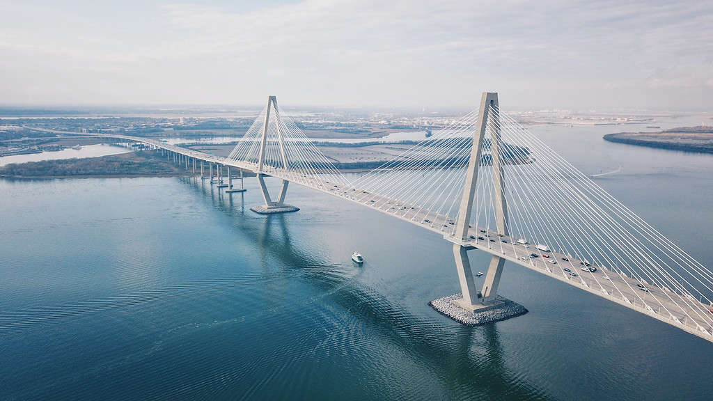 Ponte Arthur Ravenal Jr. nella Carolina del Sud