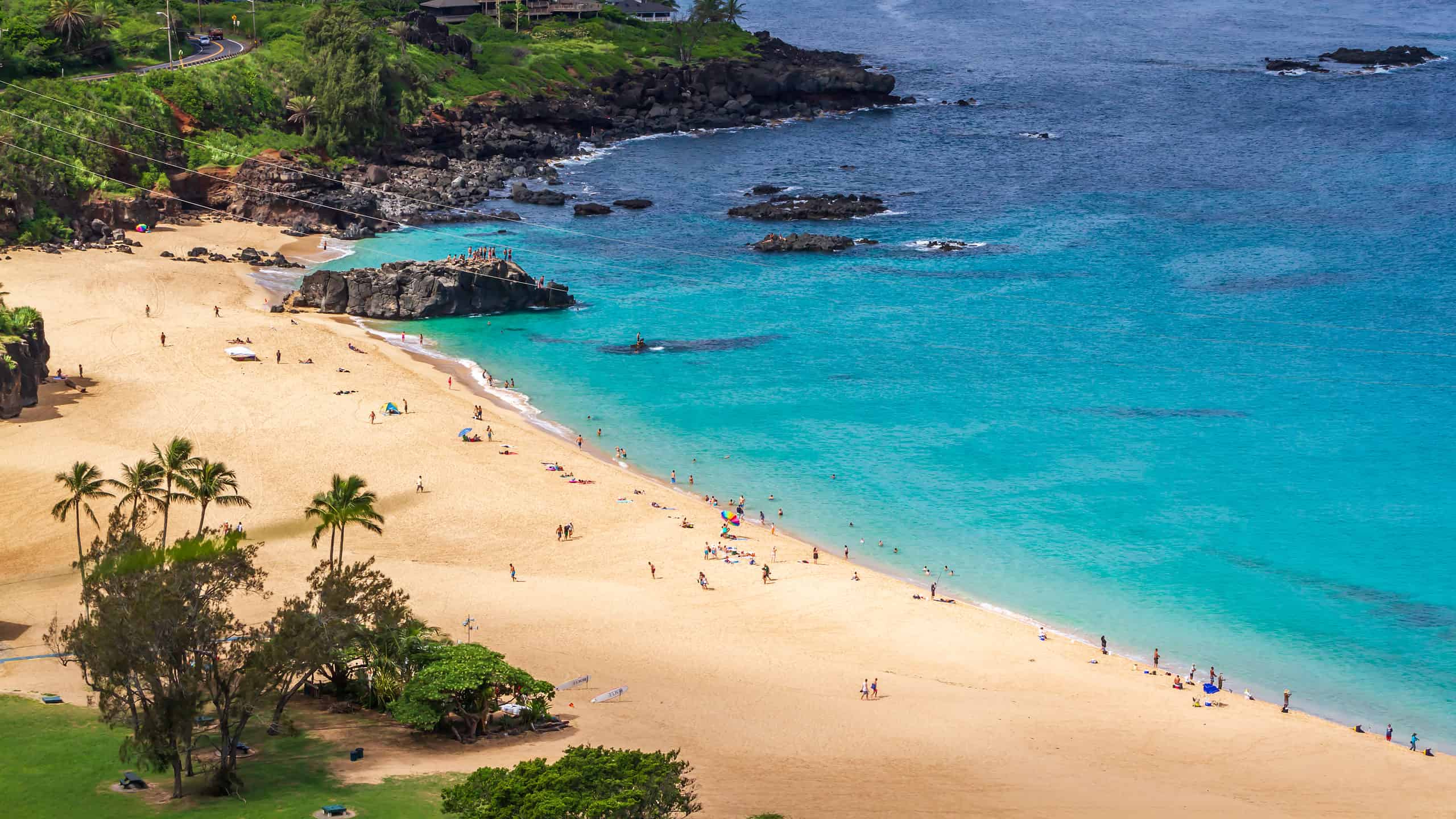 Spiaggia della baia di Waimea