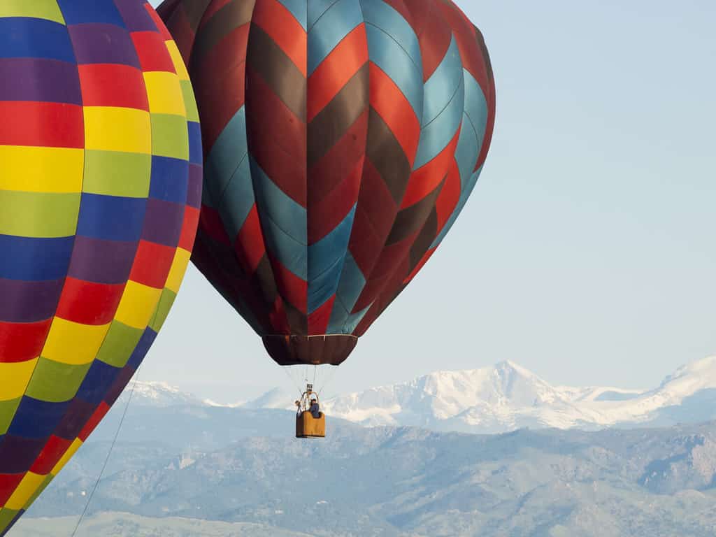 2012 Erie Town Fair e Balloon Festival.  L'evento in mongolfiera fa parte di una fiera di strada di un giorno nella città di Erie.