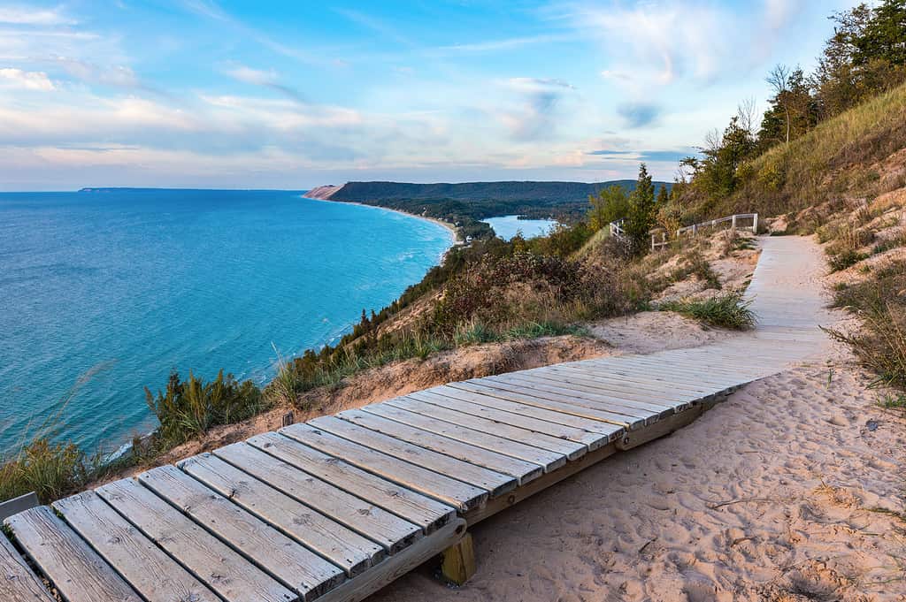 Il lago Michigan, le dune dell'orso dormiente