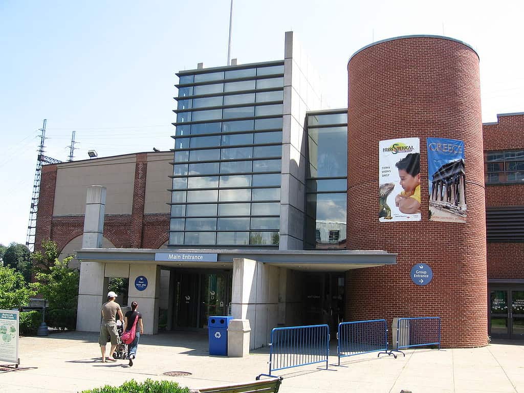Ingresso al Maritime Aquarium di Norwalk, Connecticut