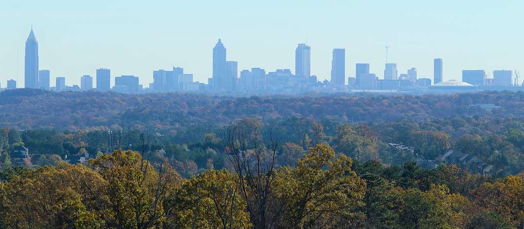 Vista di Atlanta da Mableton
