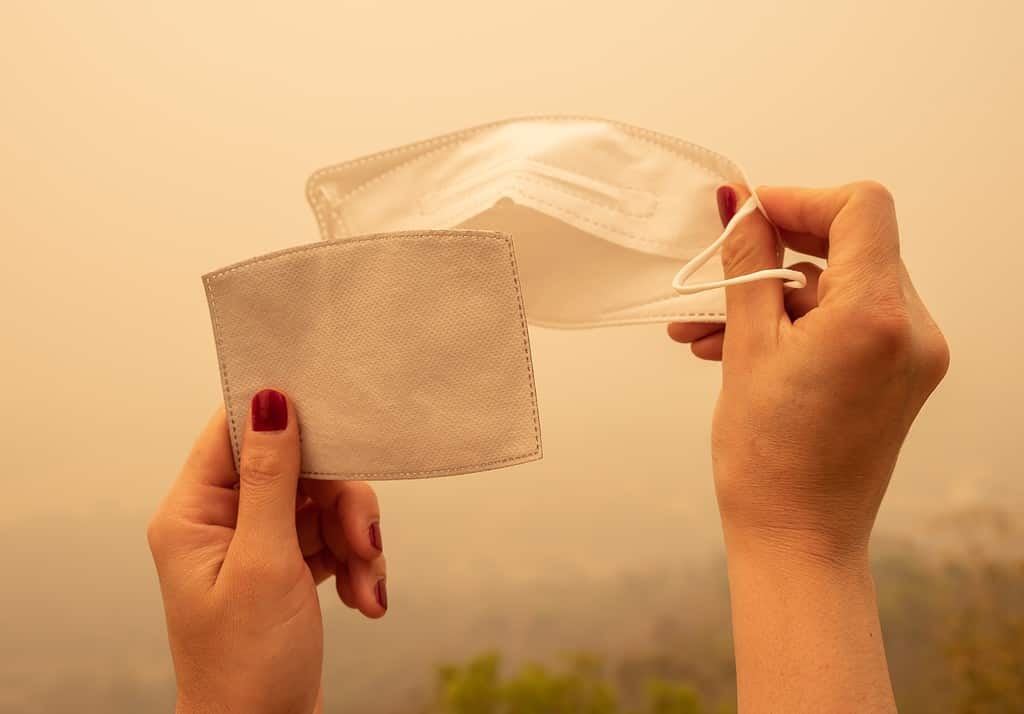 Maschera per scarsa qualità dell'aria