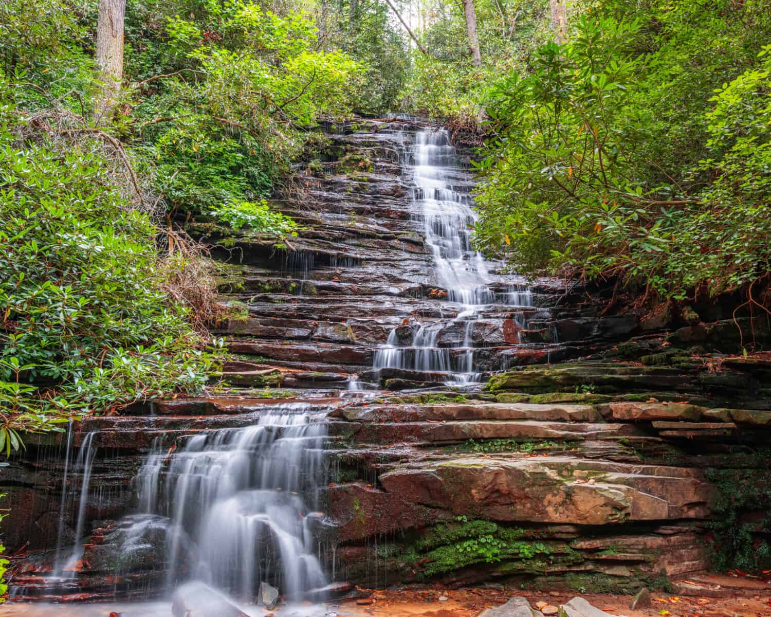 Panther Falls, Contea di Rabun, Georgia sul fiume Tallulah.