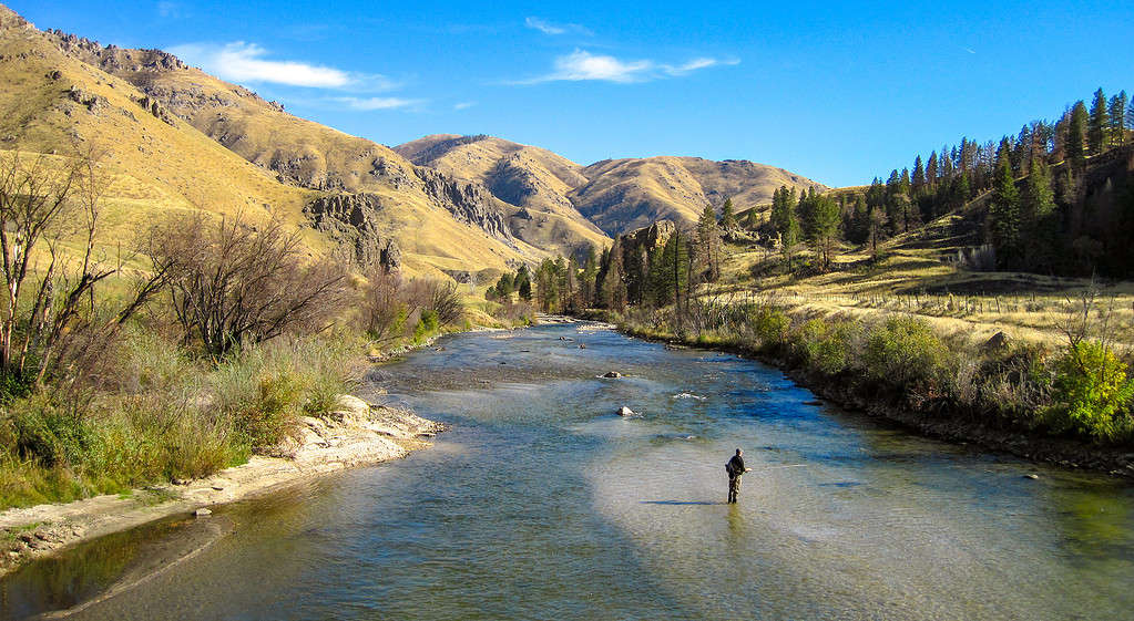 Fiume della forcella del sud Boise