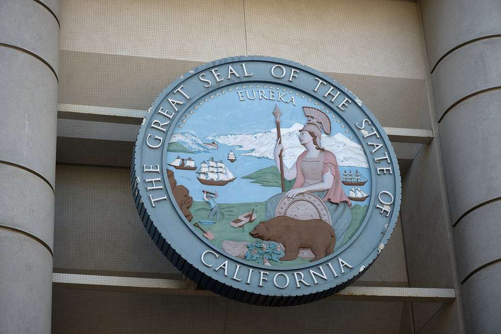 Gran Sigillo dello Stato della California sulla costruzione