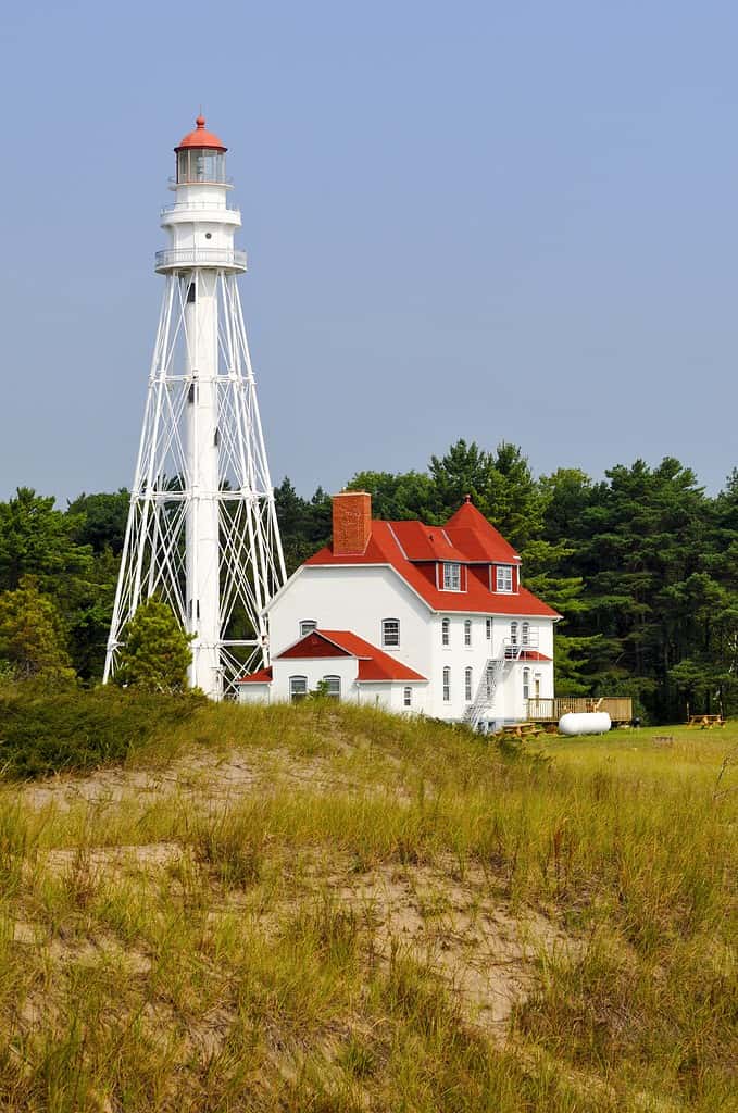 Rawley Point Lighthouse a Point Beach State Forest, Wisconsin