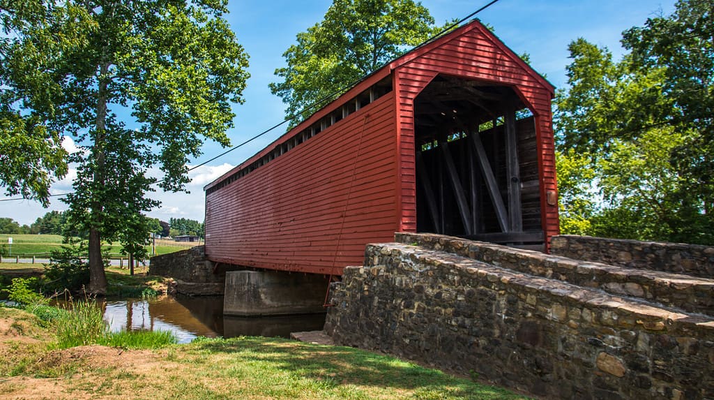 Ponte coperto della stazione di Loys a Thurmont Maryland